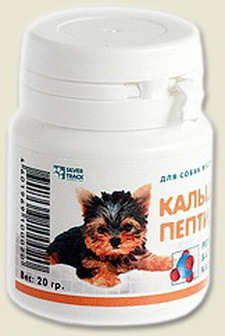 Мультитоник Кальций Пептид 5+ - Витаминная добавка с кальцием для собак мелких пород 40 гр