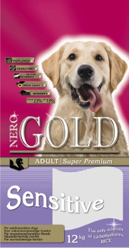 Nero Gold Super Premium Adult Sensitive Turkey 23/13 (Неро Голд Супер Премиум Эдалт Сенситив Токи энд Райс 23/10) – Сухой корм для взрослых собак всех пород (индейка) 18 кг