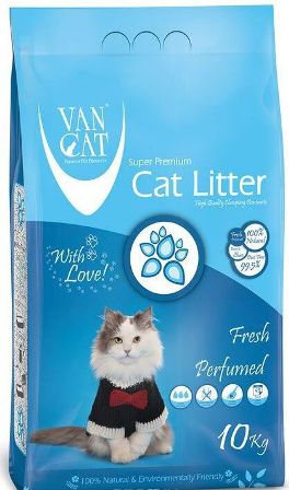 VanCat (ВанКэт) - Комкующийся наполнитель бентонитовый, с ароматом марсельского мыла, без пыли 5 кг