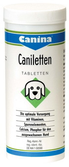 Canina Caniletten (Канина Канилеттен) - Витаминная добавка для собак, рекомендуется беременным и кормящим собакам 500 таб.