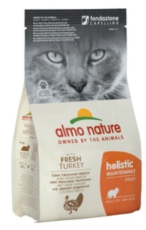 Almo Nature Adult Cat Turkey (Алмо Натюр Эдалт Токи) - Cухой корм для взрослых кошек всех пород (индейка) 0,4 кг