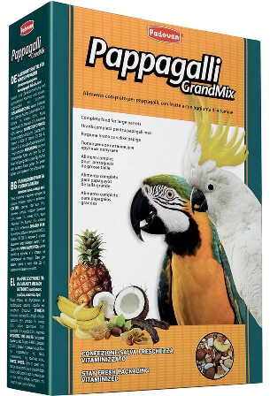 PADOVAN Grandmix Pappagalli - Основной корм для Крупных попугаев 600 гр
