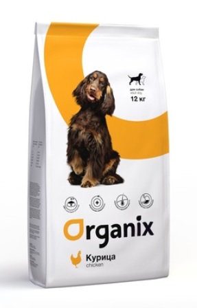 Organix (Органикс) - Корм для взрослых собак с курицей и цельным рисом 3 кг