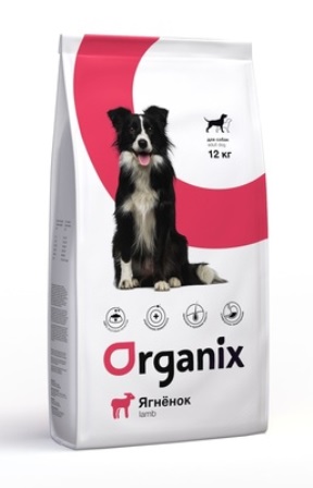 Organix (Органикс) - Корм для взрослых собак с ягненком для чувствительного пищеварения 3 кг
