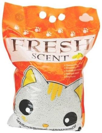 FRESH SCENT - Наполнитель комкующийся Свежесть МАНГО 5 л