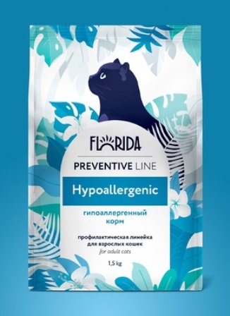 Florida Hypoallergenic - Сухой корм для кошек Гипоаллергенный 1,5 кг