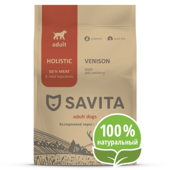 SAVITA - Корм HOLISTIC Для собак с олениной 18 кг