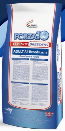 Forza Best Breeders Adult All Breeds Cervo/Patate 26/15 - Корм для взрослых собак всех пород из оленины и картофеля (для лечения и профилактики пищевой аллергии и непереносимости, нормализации состояния кожи и шерсти) 20 кг