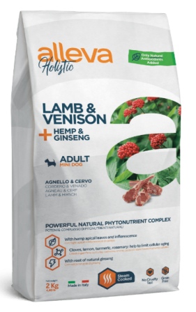ALLEVA HOLISTIC ADULT MINI Lamb&amp;Venison - Корм для собак мелких пород Ягненок и Оленина (БЕЗЗЕРНОВОЙ) 2 кг