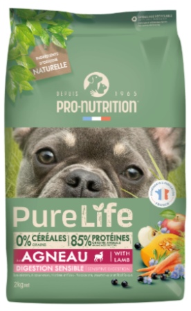 Flatazor - Корм для собак PURE LIFE Digestion Sensible (ягненок) 2 кг