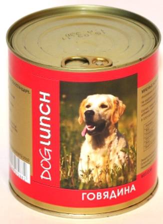 Dog Lunch (Дог Ланч) - Консервы для собак Говядина 750 гр