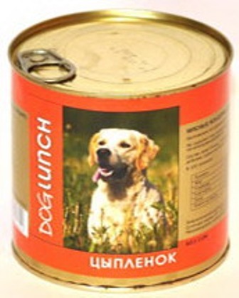 Dog Lunch (Дог Ланч) - Консервы для собак Цыпленок 750 гр